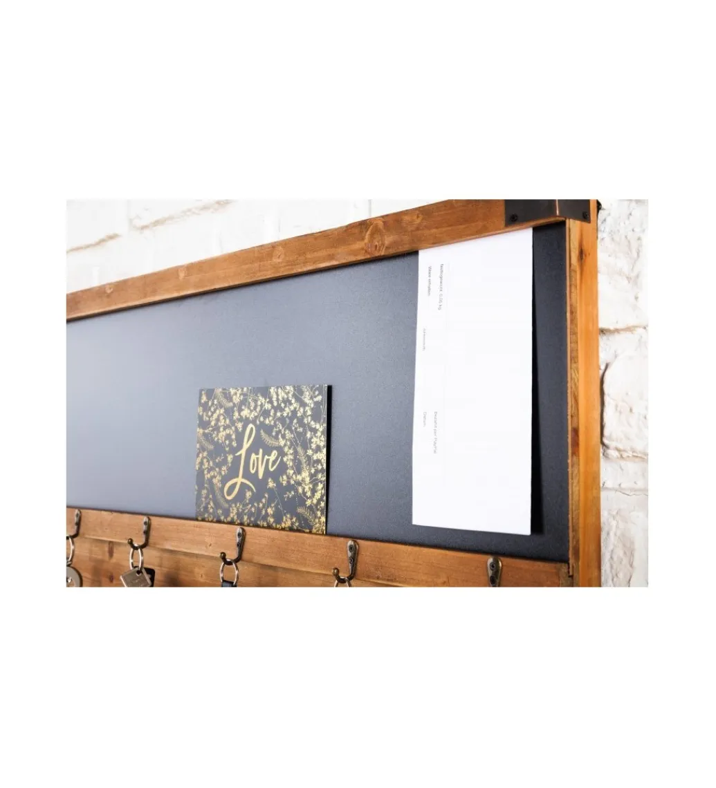 Invicta Interior Tablica ścienna RETAGIO 80 cm drewno jodła