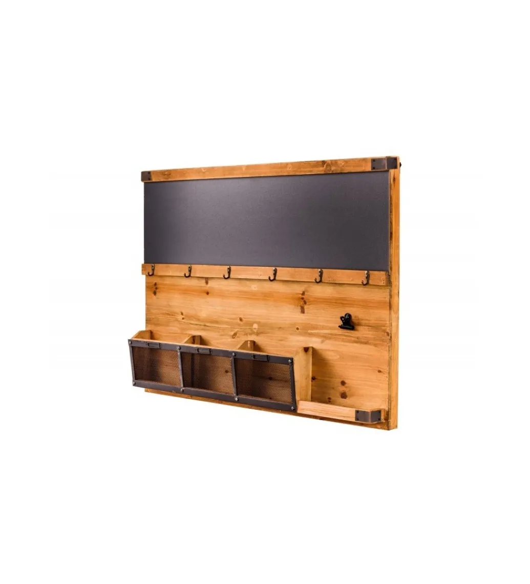 Invicta Interior Tablica ścienna RETAGIO 80 cm drewno jodła
