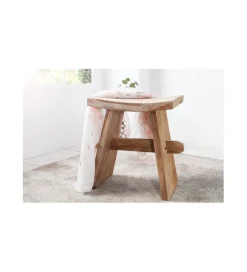 Invicta Interior Taboret Zen 40 cm z naturalnego drewna