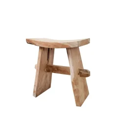 Invicta Interior Taboret Zen 40 cm z naturalnego drewna