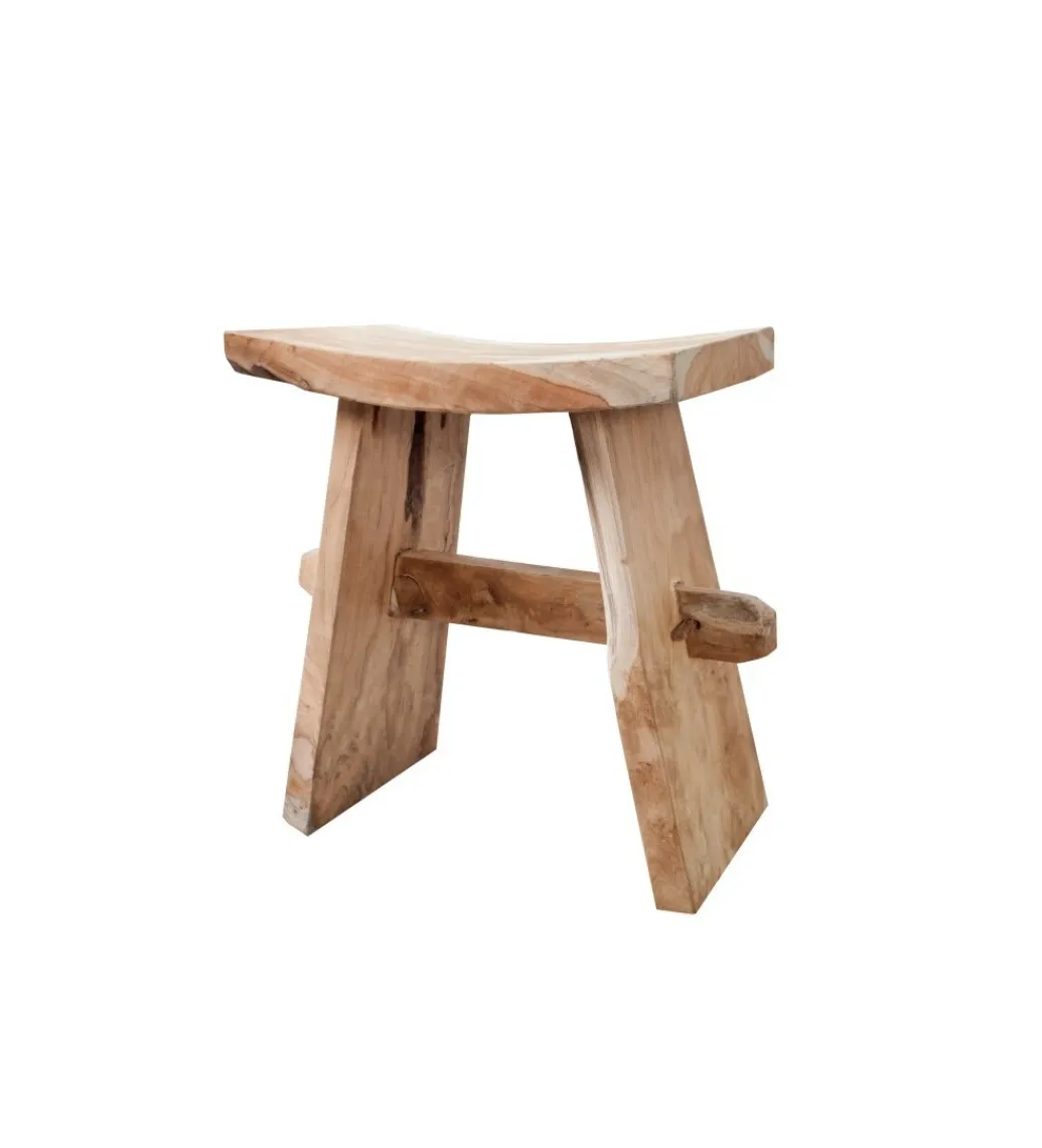 Invicta Interior Taboret Zen 40 cm z naturalnego drewna