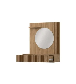 ELTAP Toaletka wisząca ENTSIAN 85 cm w optyce dąb artisan