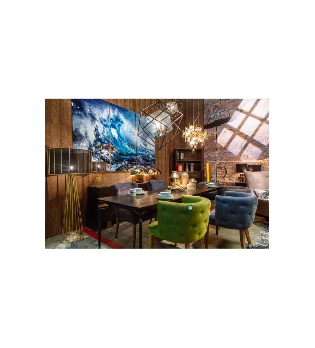 KDesign Tryptyk obraz WAVE 160 x 240 cm szklany