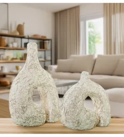 Exclusivas Wazon ABSTRACT 30 cm ceramika biały