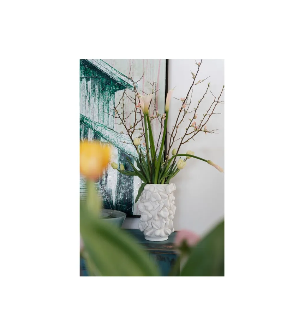 KDesign Wazon BODY PARTS 36 cm biały porcelana