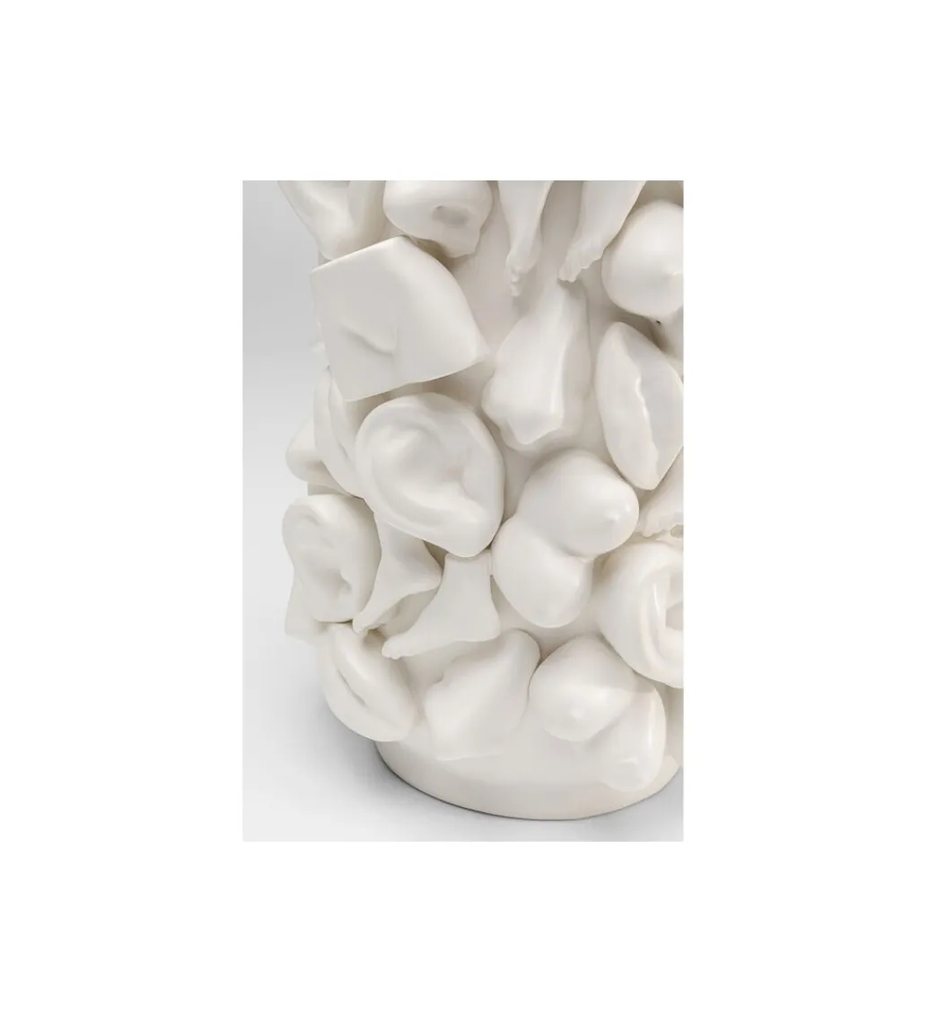 KDesign Wazon BODY PARTS 36 cm biały porcelana