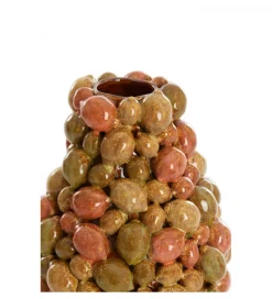 L&L Wazon CITRUS 23 cm ceramika wielokolorowy