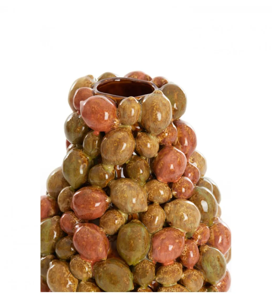 L&L Wazon CITRUS 23 cm ceramika wielokolorowy