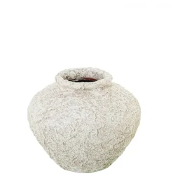 Exclusivas Wazon FATIC 30 cm ceramika biała