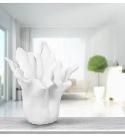 Exclusivas Wazon FOWER 30 cm ceramika biały