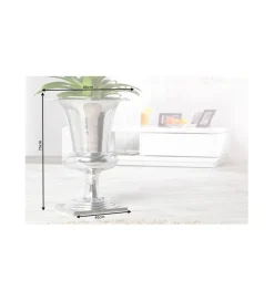 Invicta Interior Wazon Goal Cup 40 cm srebrny