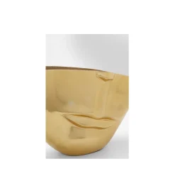 KDesign Wazon HALF FACE 46 cm złoty