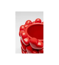 KDesign Wazon Hearts 33 cm czerwony