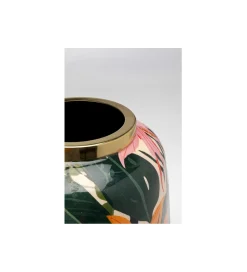 KDesign Wazon Jungle 33 cm metal mosiądzowany