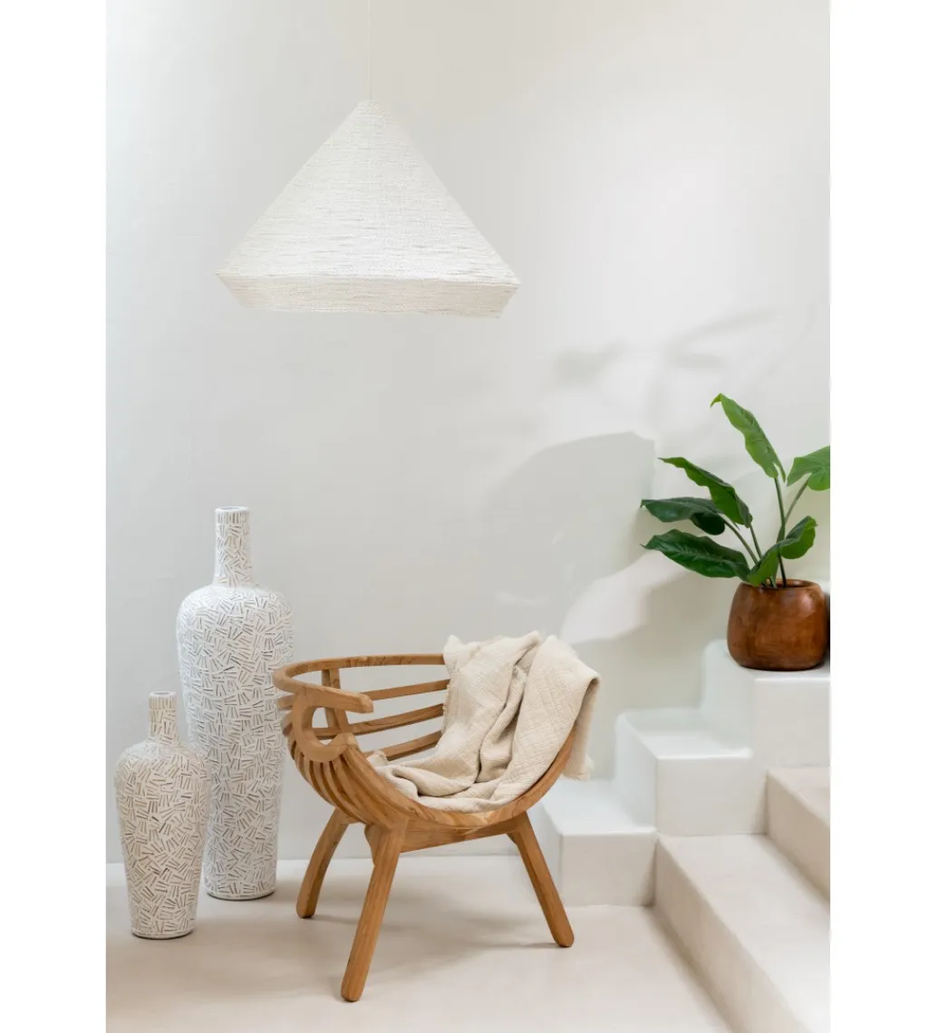 J-Line Wazon Lauwra 100 cm biały