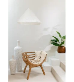 J-Line Wazon Lauwra 80 cm biały