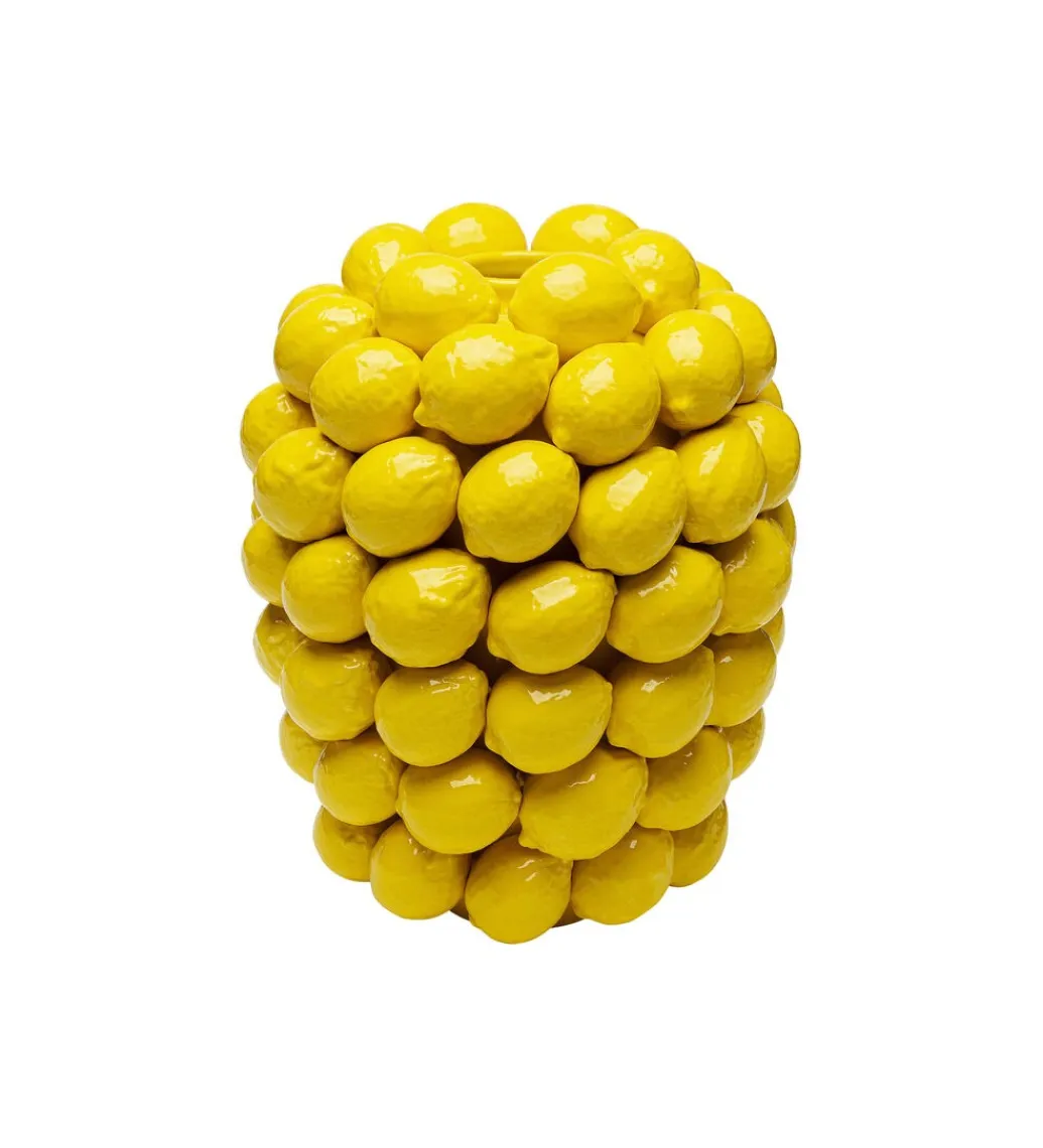 KDesign Wazon Lemon Juice 40 cm żółty
