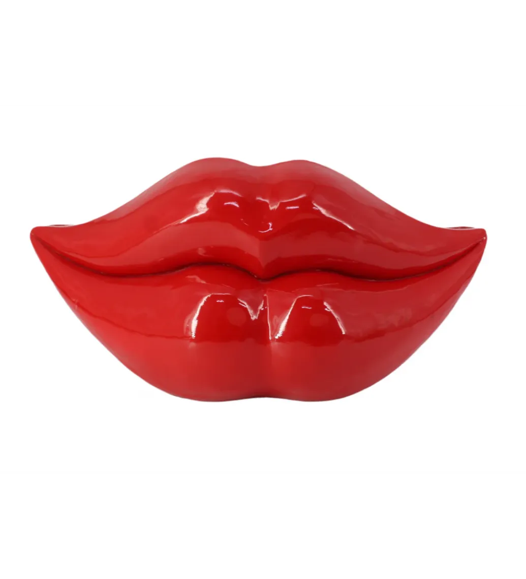 Invicta Interior Wazon LIPS 55 cm czerwony