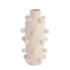 L&L Wazon MOLLY 43 cm ceramika różowy biały