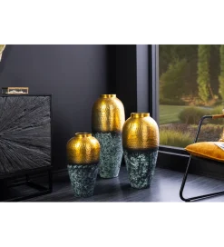 Invicta Interior Wazon ORIENT L 65 cm złoto z patyną