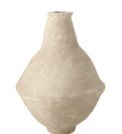 J-Line Wazon Paper Mache  60 cm Biały
