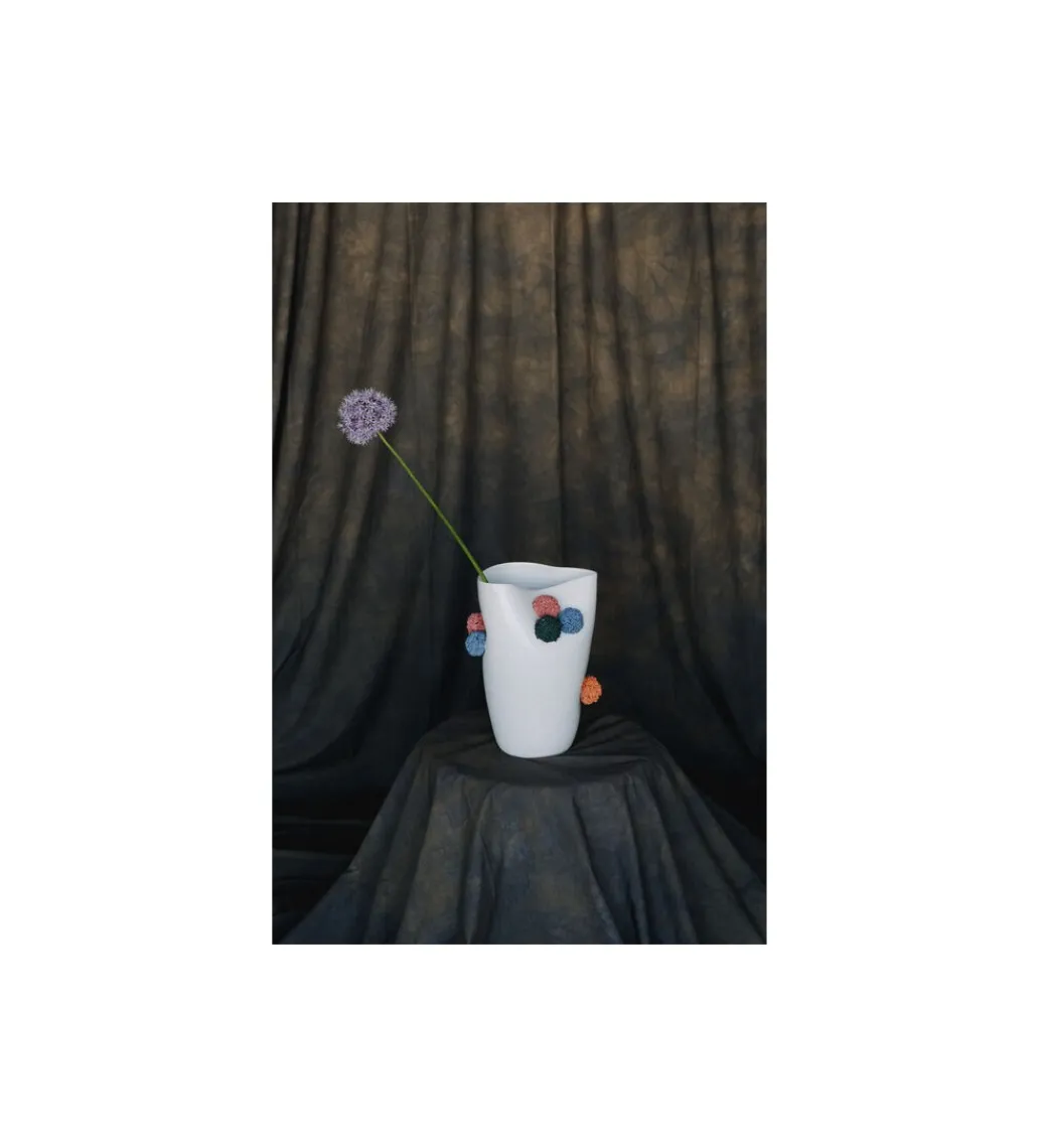 KDesign Wazon POMOLI 24 cm biały