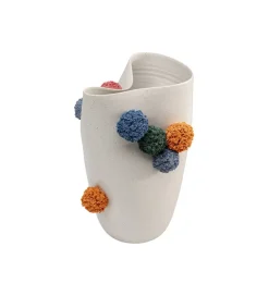 KDesign Wazon POMOLI 24 cm biały