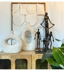 Exclusivas Wazon RATASIC 44 cm ceramika biały