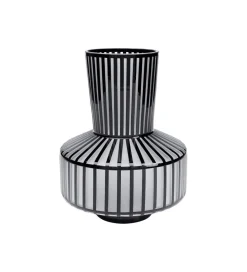 KDesign Wazon Roulette 24 cm czarno biały
