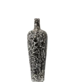 J-Line Wazon RUBYNO 80 cm czarno biały