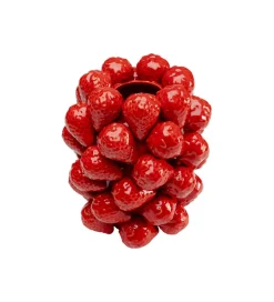 KDesign Wazon Strawberries 24 cm czerowny