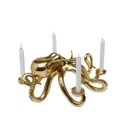 KDesign Świecznik OCTOPUS 49 cm złoty