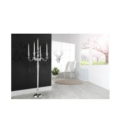Invicta Interior Świecznik 5 - ramienny 120 cm srebrny