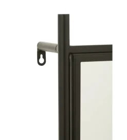 J-Line Wieszak ścienny TINA 130 cm drewno jodła czarny
