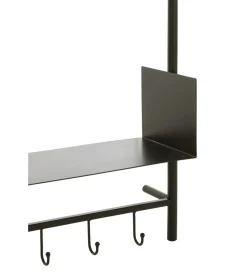 J-Line Wieszak ścienny TINA 130 cm drewno jodła czarny