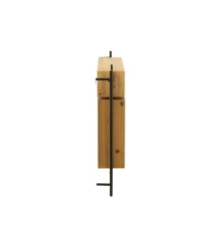 J-Line Wieszak ścienny TINA 130 cm drewno jodła czarny
