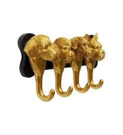 KDesign Wieszak RACK DOG FAMILY 31 cm złoty