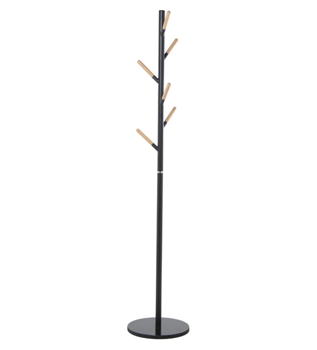 Exclusivas Wieszak stojący PERCHERMI 172 cm czarny