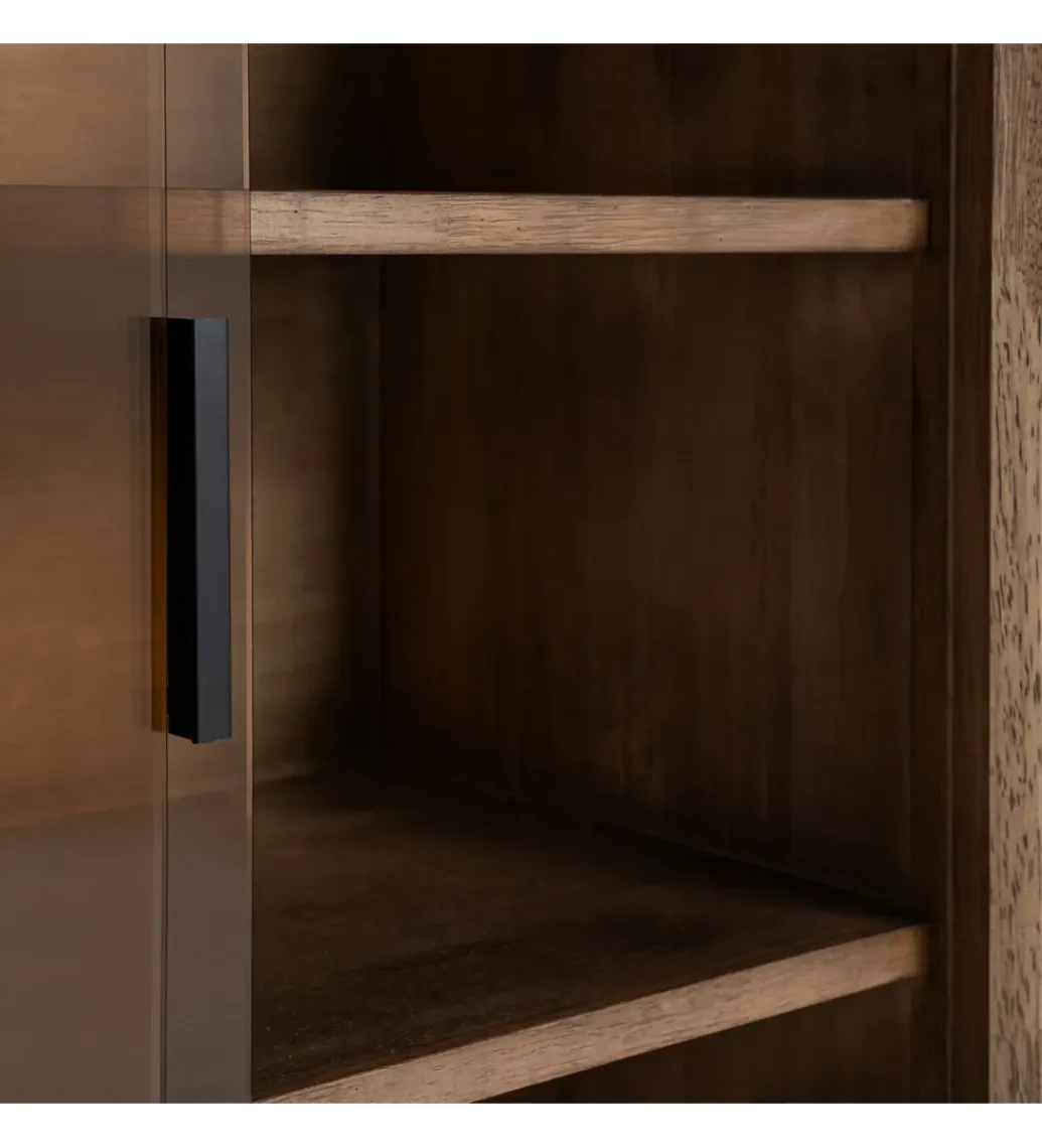 Zona-Design Witryna AMY 100 cm drewno kauczuk