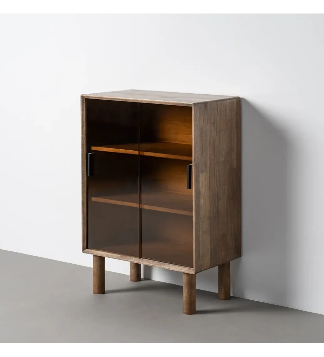 Zona-Design Witryna AMY 100 cm drewno kauczuk