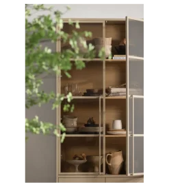 WOOOD Witryna CASA 236 cm drewno sosny piaskowy