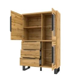 Helvetia Witryna Halle 120 cm w optyce dąb wotan