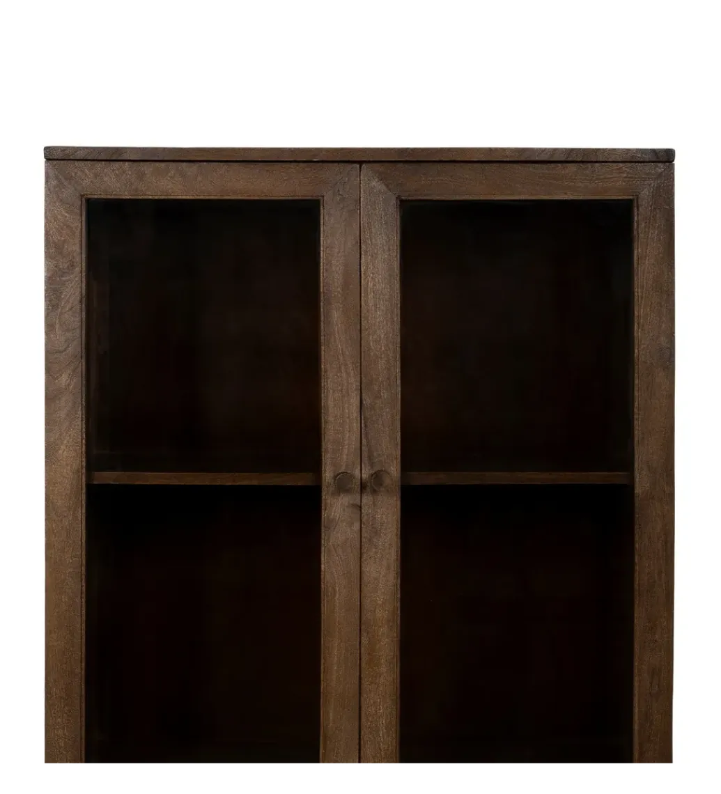 Zona-Design Witryna KOST 140 cm drewno mango brązowy