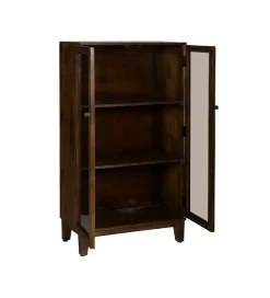 Zona-Design Witryna KOST 140 cm drewno mango brązowy