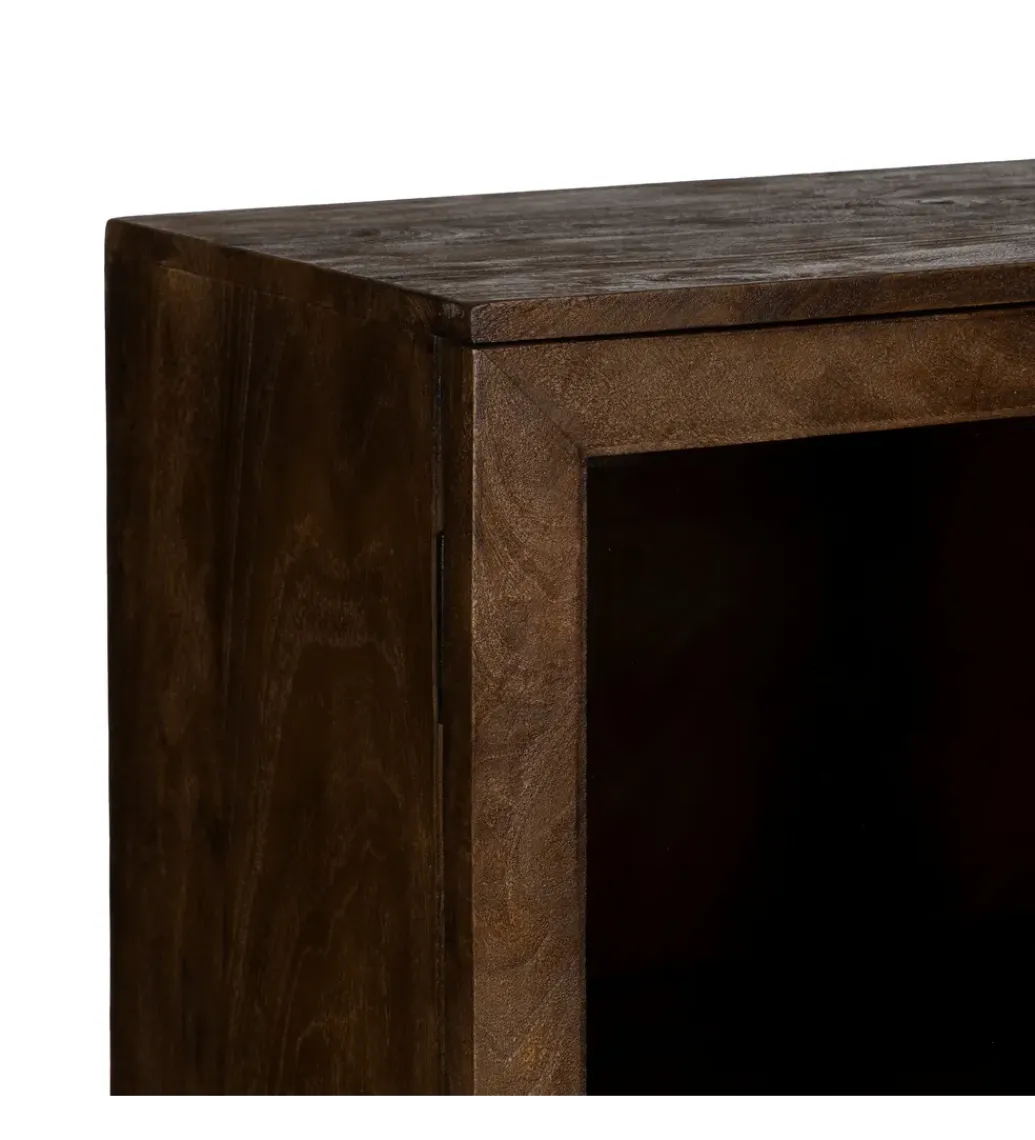 Zona-Design Witryna KOST 140 cm drewno mango brązowy
