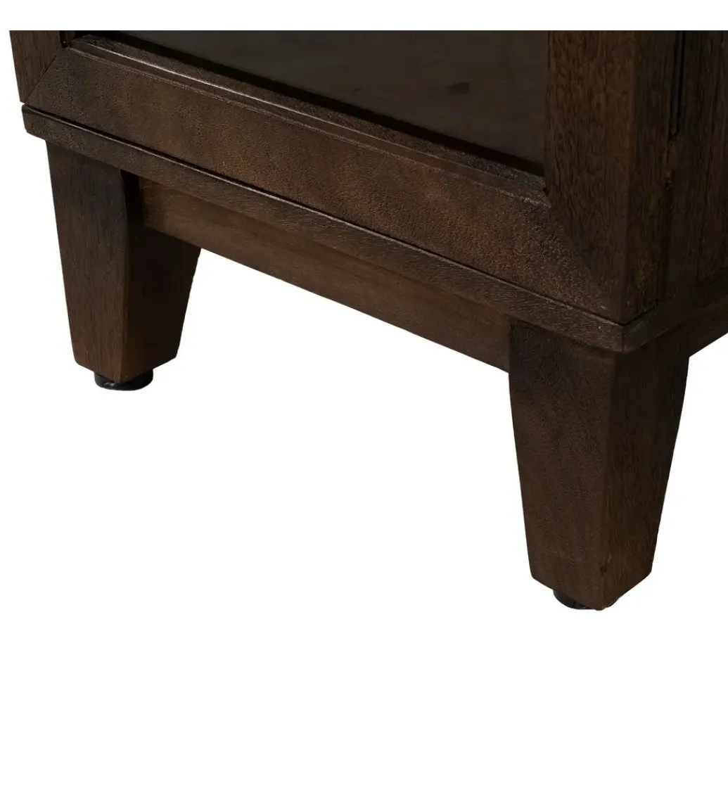 Zona-Design Witryna KOST 180 cm drewno mango brązowy