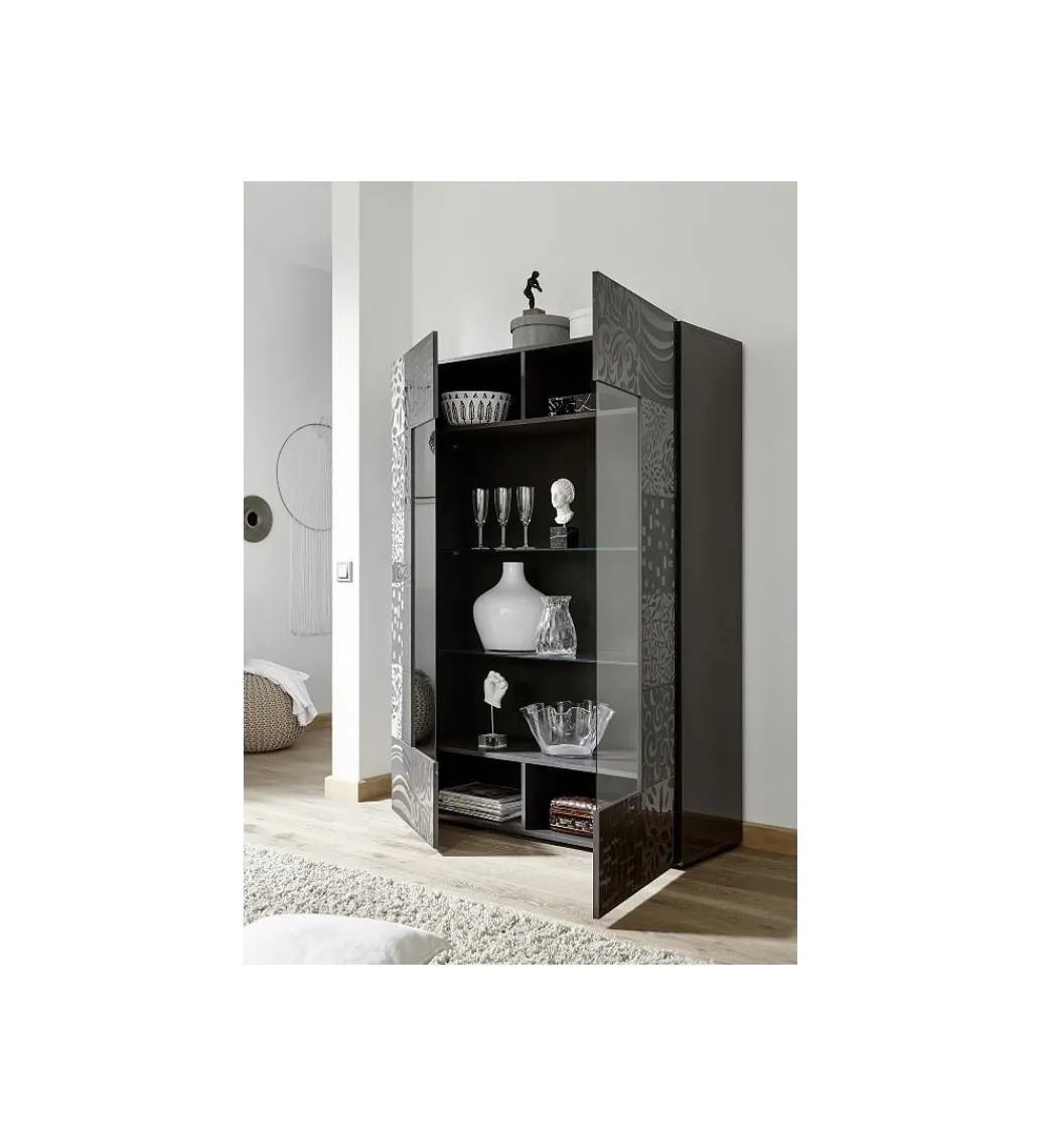 MCA Linia Włoska Witryna MIRO 120 cm antracyt