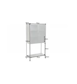 Invicta Interior Witryna OLIMPIA 75 cm czarna