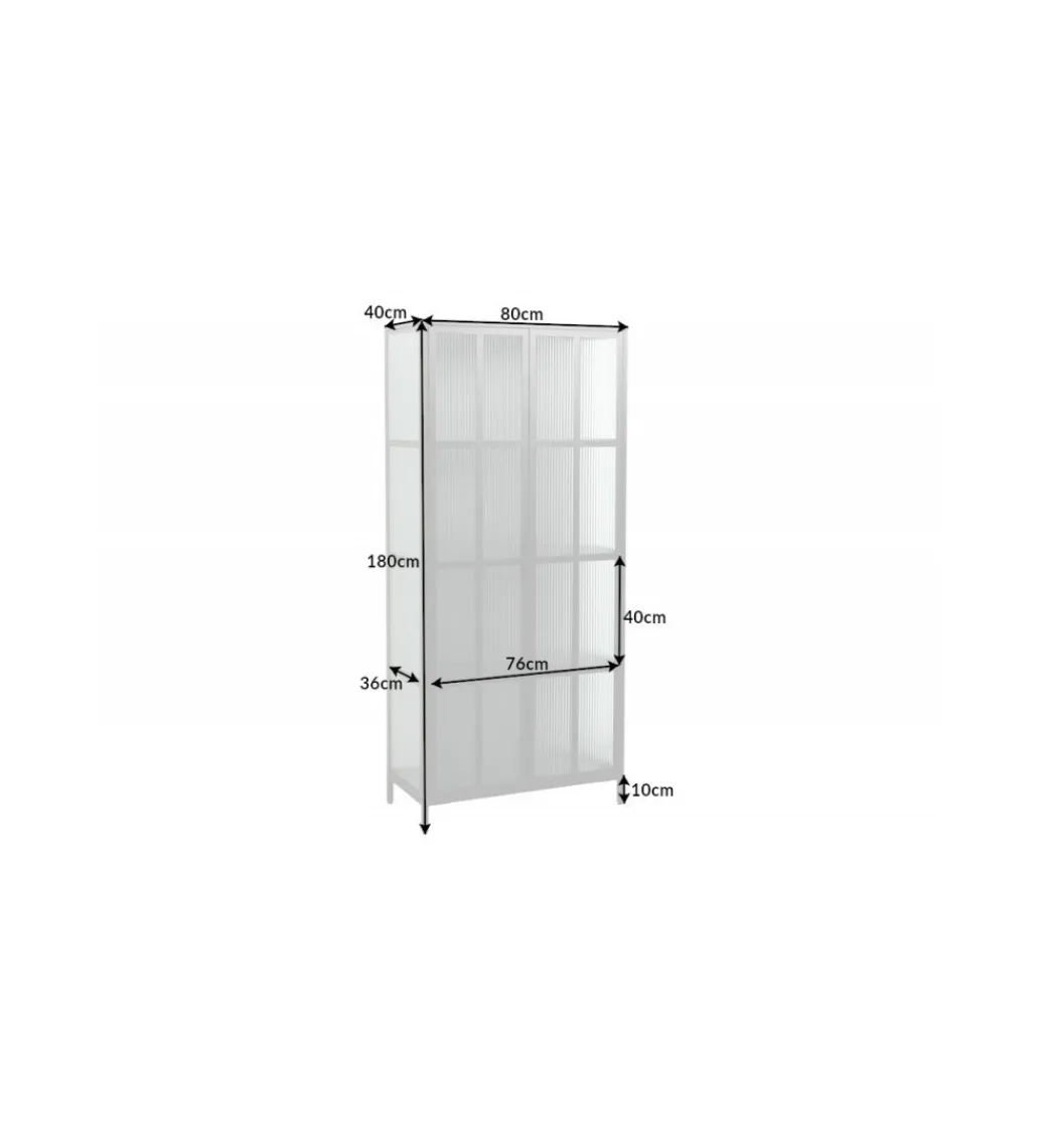 Invicta Interior Witryna OLIMPIA 80 cm czarna