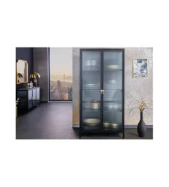 Invicta Interior Witryna OLIMPIA II 80 cm czarna